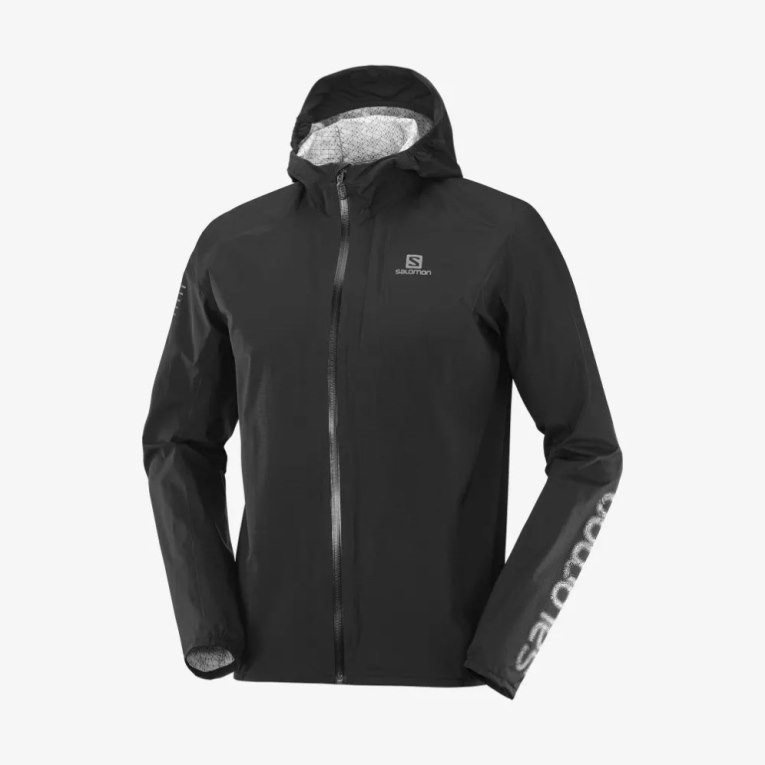 Black Salomon Bonatti 2.5 L Waterproof Men's Shell Jackets | PH 69478Z